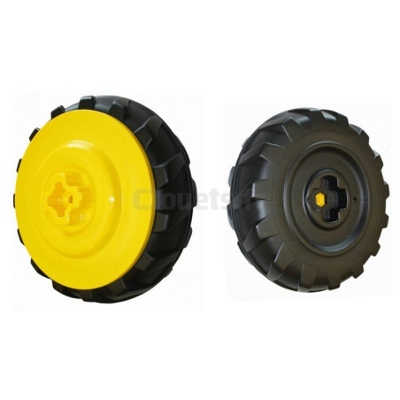 2 Rear Wheels (inside) John Deere Dual Force Peg-Pérego