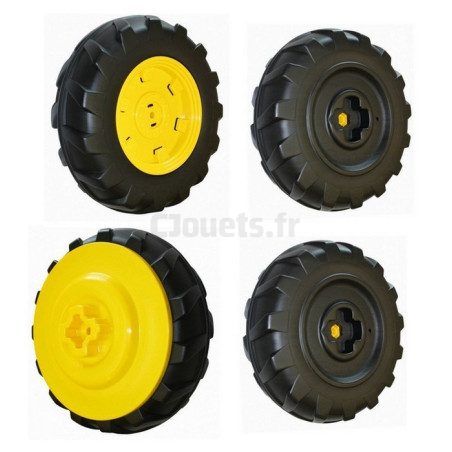 4 John Deere Dual Force rear wheels or Ground Force/Loader 12V Peg-Pérego twin wheels