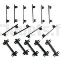 5 double clips and 10 single holding clips for CARRERA rails CARRERA GO