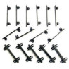 5 double clips and 10 single holding clips for CARRERA rails 20088111