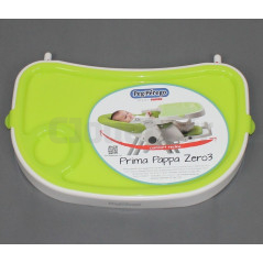 Tablette Blanche/Verte pour chaise haute Prima Pappa Zero 3 Peg-Pérego APU7342JBMVXPEG