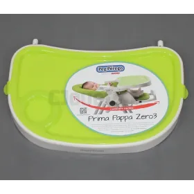 Wit/groene plank voor Prima Pappa Zero 3 kinderstoel Peg-Pérego