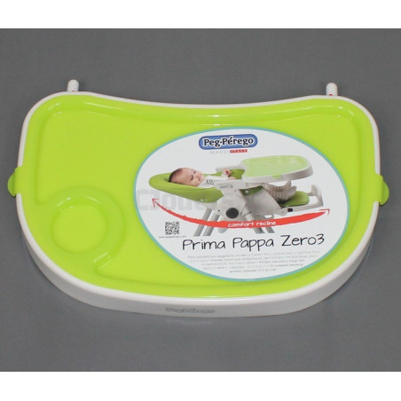 White/Green shelf for Prima Pappa Zero 3 high chair Peg-Pérego