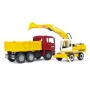 Camión MAN con excavadora LIEBHERR BRUDER 02751
