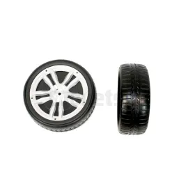 Rubber voorwielen voor BMW X6 M Elektrisch kind 12 Volt