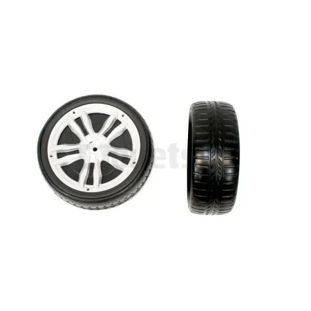 Rubber voorwielen voor BMW X6 M Elektrisch kind 12 Volt