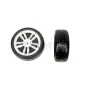 Roues avant en gomme pour BMW X6 M Electrique enfant 12 Volts