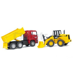 MAN truck with BRUDER 02752 loader 02752