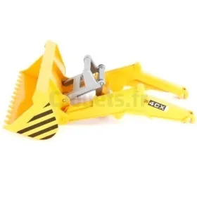 Pelle de chargement pour Tractopelle JCB 4CX BRUDER 02428 BRUDER (pièces)