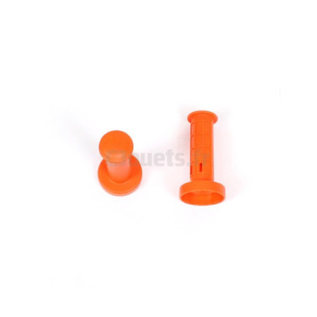 Orange handlebar grips CORRAL T-REX Peg-Pérego