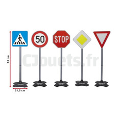 5 Piece Model A Traffic Signs JA460257