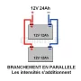 Schéma Branchement batteries en parallèle