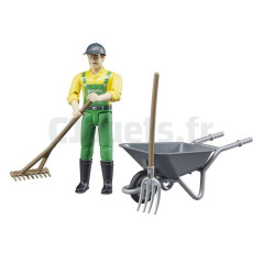 Figurine bucheron BRUDER avec accessoires forestiers - 10,7 cm - Cdiscount  Jeux - Jouets