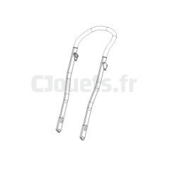 Complete handle for Peg-Pérego Duette stroller ARPI0758L77NGP