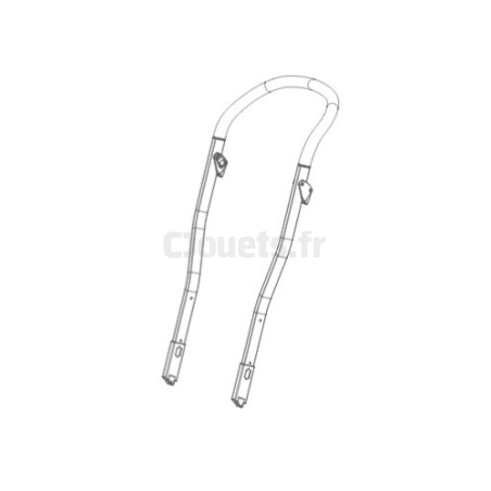 Complete handle for Peg-Pérego Duette stroller