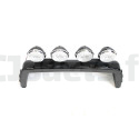 Black roll bar with lights for Ford Ranger 12 Volts