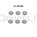 Flat washers 6 x 24 mm SMOBY