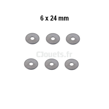 Flat washers 6 x 24 mm