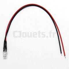 LED Rouge 5mm 12 Volts LED/ROUGE