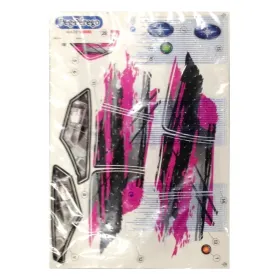 Zelfklevende roze stickers voor Quad Polaris Outlaw 12V Peg-Pérego