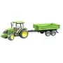 Tracteur John Deere avec remorque plateau BRUDER 02108 BRUDER
