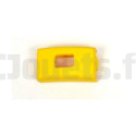 Yellow outline of the left button for CHOO CHOO Peg-Pérego train PEG-PEREGO