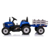 Tracteur avec remorque Bleu, Electrique 12 Volts pour Enfants avec Télécommande parentale TI/XMX611B