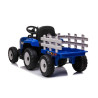 Tracteur avec remorque Bleu, Electrique 12 Volts pour Enfants avec Télécommande parentale TI/XMX611B