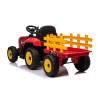 Tracteur avec remorque Rouge, Electrique 12 Volts pour Enfants avec Télécommande parentale TI/XMX611R