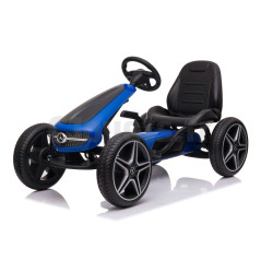 Blaues Mercedes Tretkart für Kinder von 3 bis 8 Jahren KART/MB