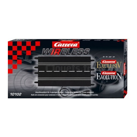 Rail de connexion pour extension 4 voies CARRERA EVOLUTION/EXCLUSIV 10102