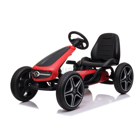 Rotes Mercedes Tretkart für Kinder von 3 bis 8 Jahren