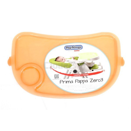 Tablette Supplémentaire Orange pour chaise haute Prima Pappa Zero 3 Peg-Pérego