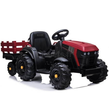 Children's Electric Tractor with Remote Control, 12 Volts, Red