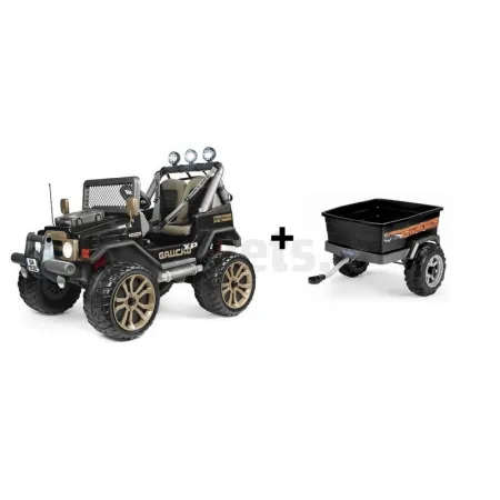 Gaucho XP 4x4 Eléctrico para niños 2 plazas 24 Voltios + remolque ...