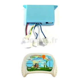 Boitier de commande bleu avec télécommande 2.4 Ghz 12 Volts
