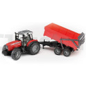 Massey Ferguson tractor with Bruder 02045 tipper