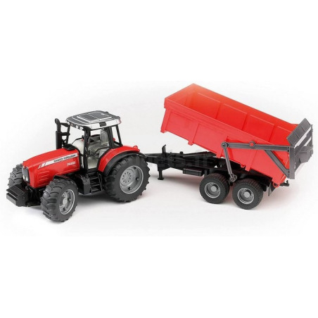 Massey Ferguson tractor with Bruder 02045 tipper 02045