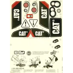 RollyDigger CAT Rolly Toys plakdecors