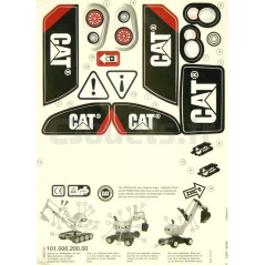 RollyDigger CAT Rolly Toys samolepiace dekory