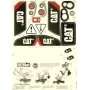 RollyDigger CAT Rolly Toys decoraciones adhesivas