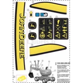RollyDigger John Deere Rolly Toys decoraciones adhesivas