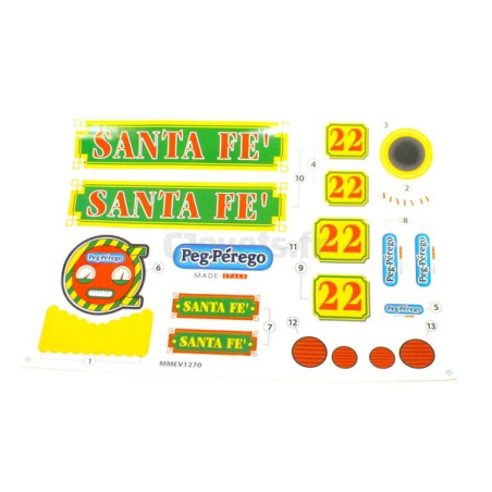 Santa Fe Peg-perego Train Sticker Decors