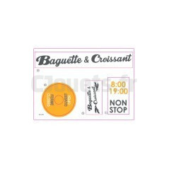 Baguette & Croissant adhesive AAL4384