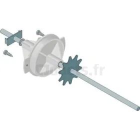 Axe de roues arrière 10 mm 12 dents Rolly Toys ROLLY-TOYS