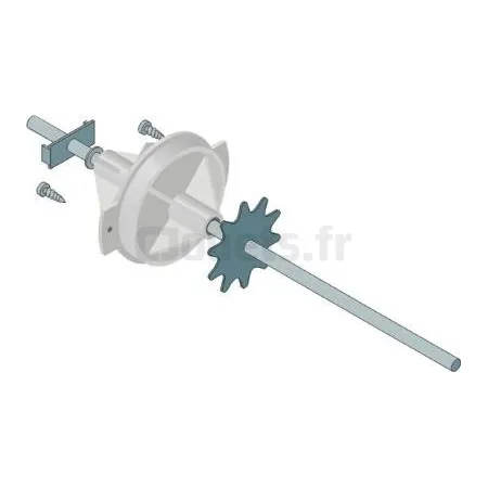 Axe de roues arrière 10 mm 12 dents Rolly Toys ROLLY-TOYS