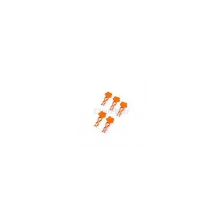 Pinzas de la ropa naranjas x5 Smoby