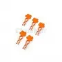 Pinzas de la ropa naranjas x5 Smoby