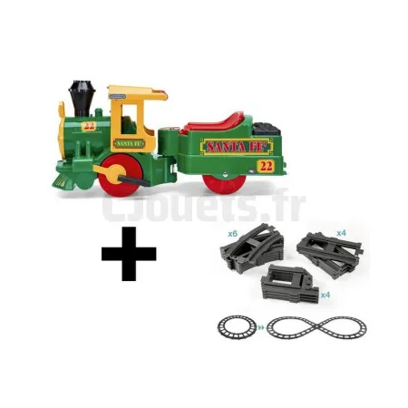 Santa Fe 6 Volt Elektrische Trein voor kinderen Peg-Pérego met 1 set ...