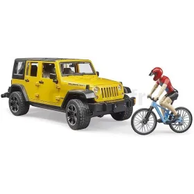 Jeep Wrangler Tout Terrain avec vélo Bruder 02543 BRUDER